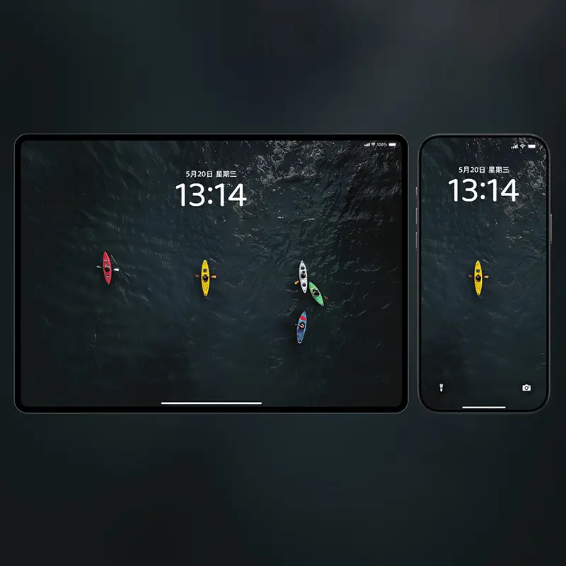 一汪暗浪，几叶轻舟