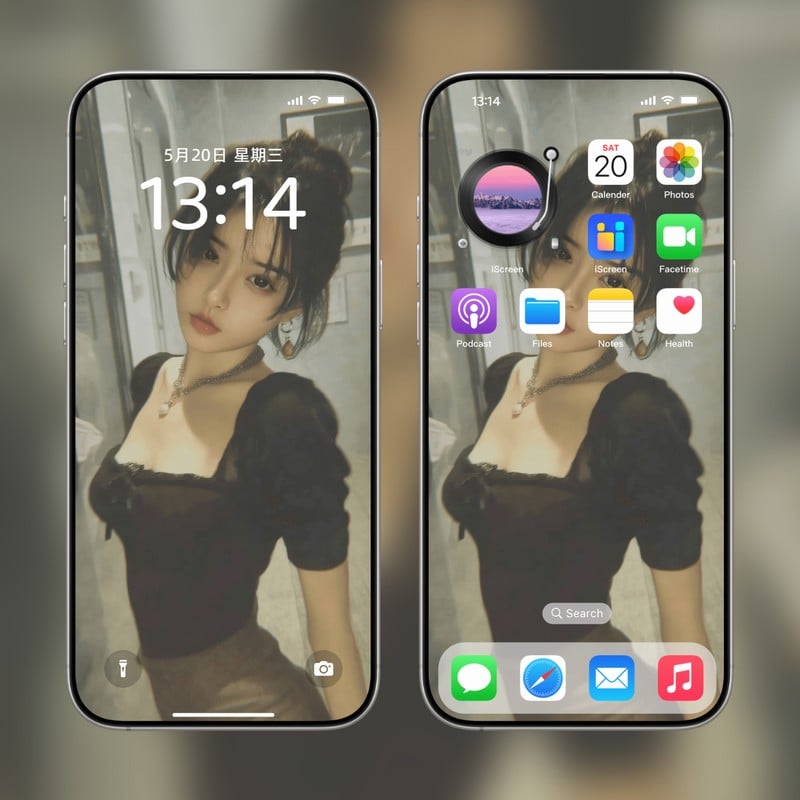 复古胶片氛围感人像壁纸