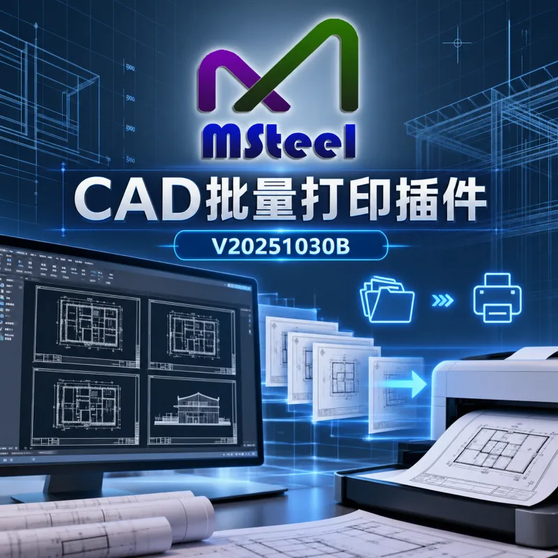 CAD批量打印插件M-BatchPlot V2025